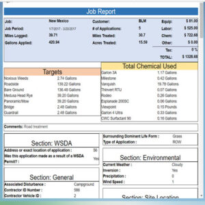 pesticide application mapping and reporting